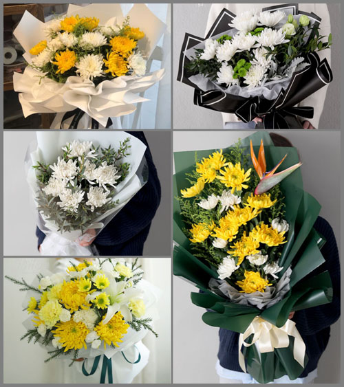山东济宁邹城市中心店镇白事花束代送